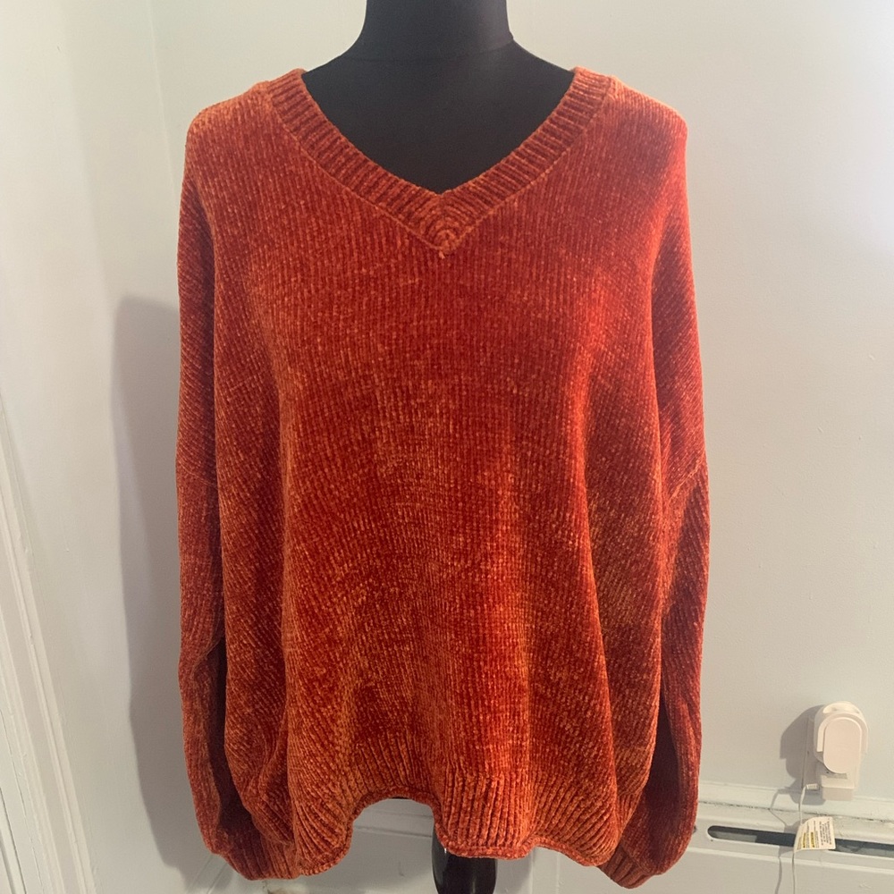 Soft orange sweater
